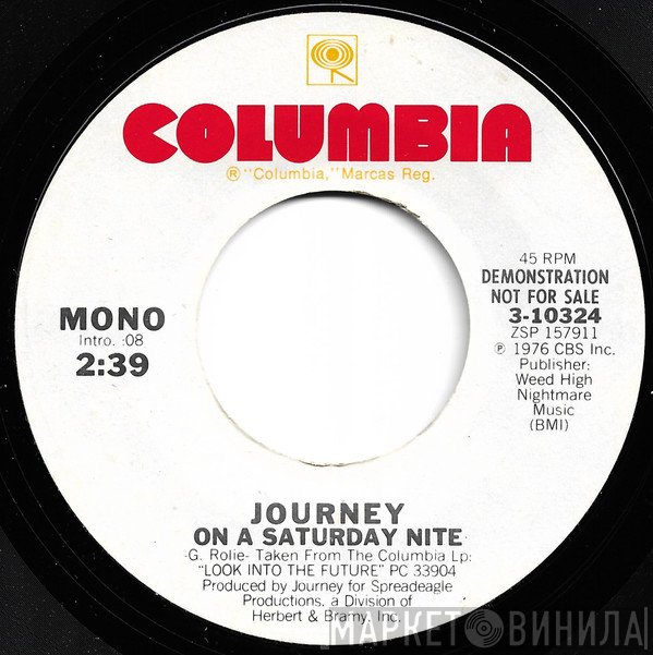 Journey - On A Saturday Nite