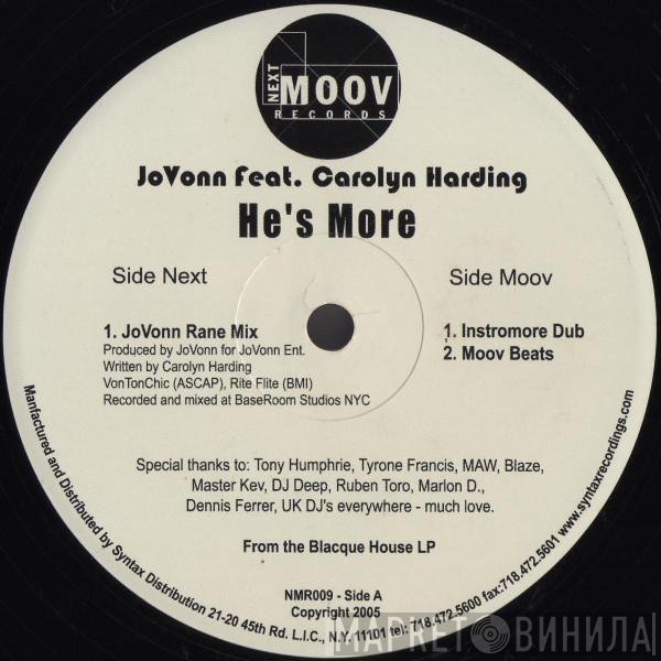 Jovonn Feat. Carolyn Harding  - He's More