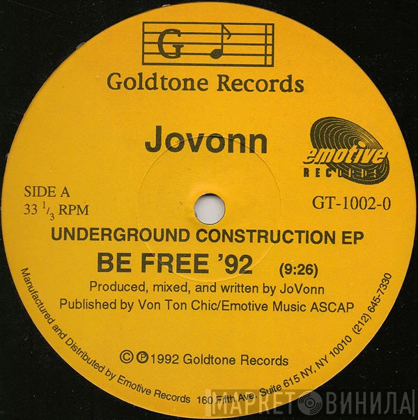 Jovonn - Underground Construction EP