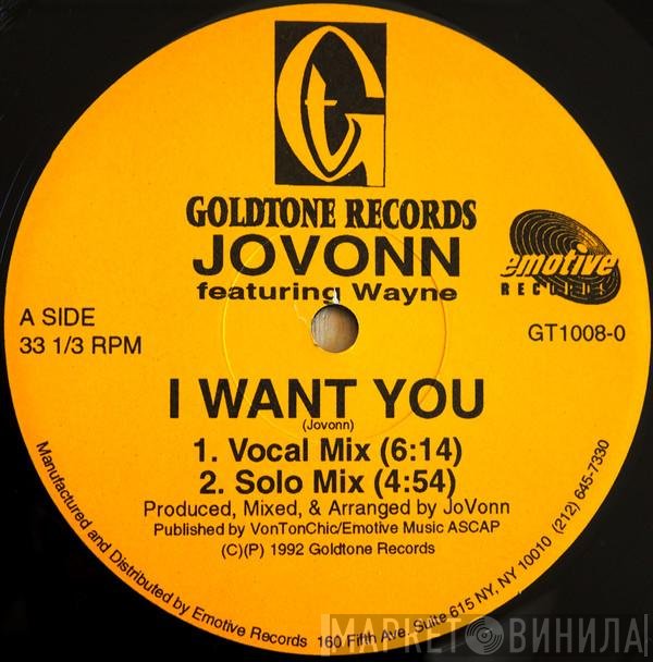 Jovonn, Wayne Brown - I Want You
