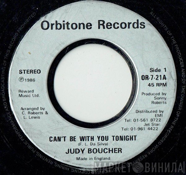 Judy Boucher - Can't Be With You Tonight
