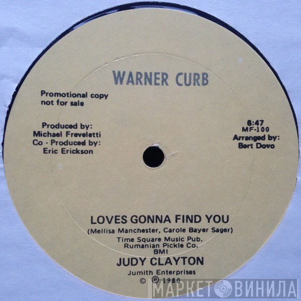 Judy Clayton - Love's Gonna Find You