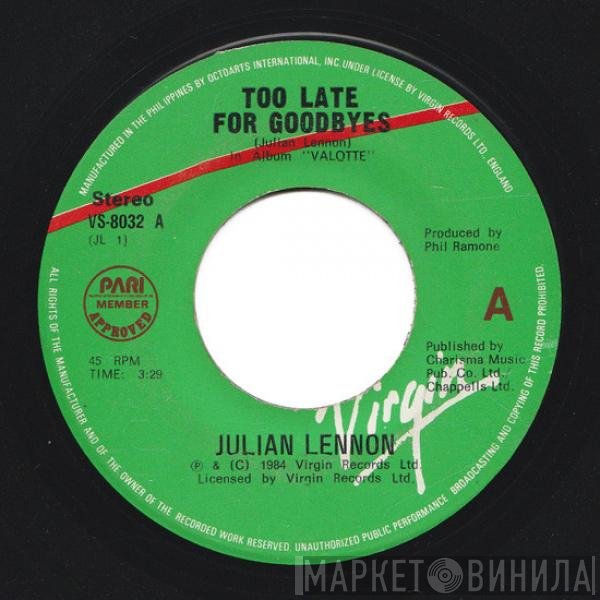 Julian Lennon  - Too Late For Goodbyes