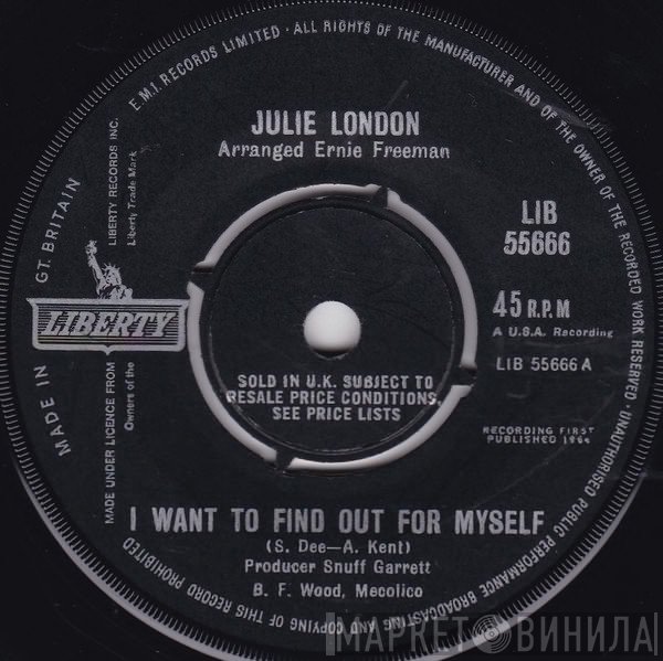 Julie London - I Want To Find Out For Myself