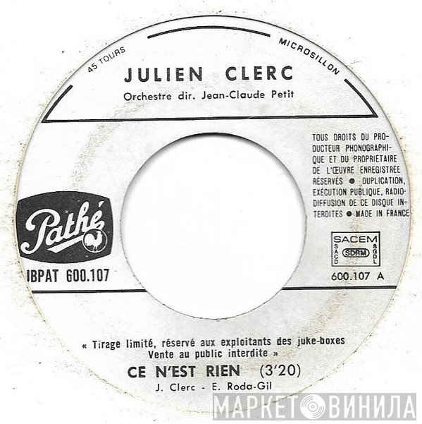 Julien Clerc  - Ce N'est Rien