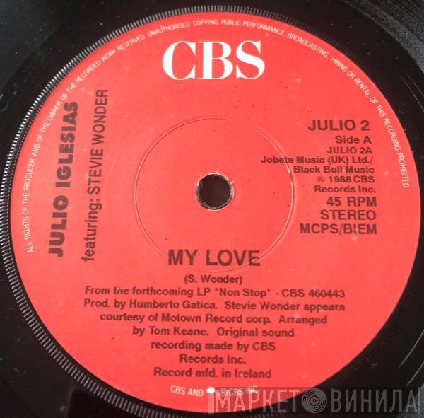 Julio Iglesias Featuring Stevie Wonder  - My Love