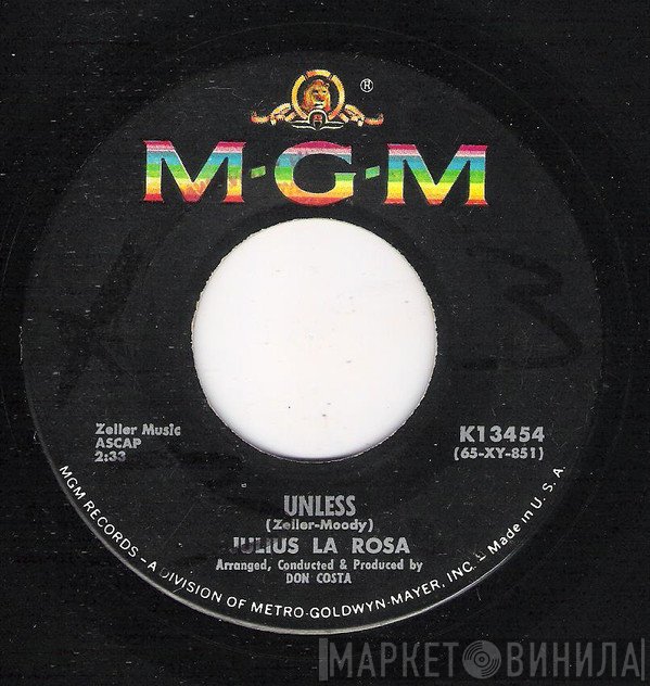 Julius La Rosa  - Unless / Small Small World