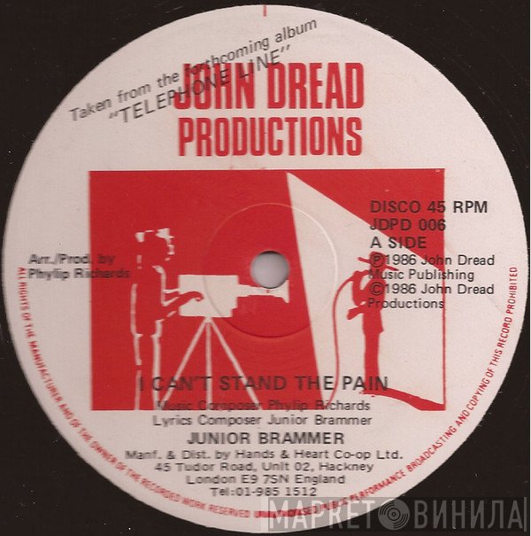 Junior Brammer - I Can't Stand The Pain