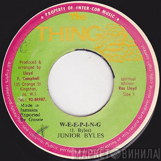 Junior Byles - W-E-E-P-I-N-G