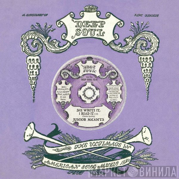Junior McCants, Johnny Soul - She Wrote It, I Read It / Fall In These Arms Of Mine
