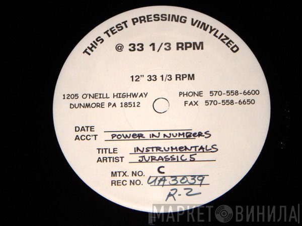 Jurassic 5  - Power In Numbers Instrumentals