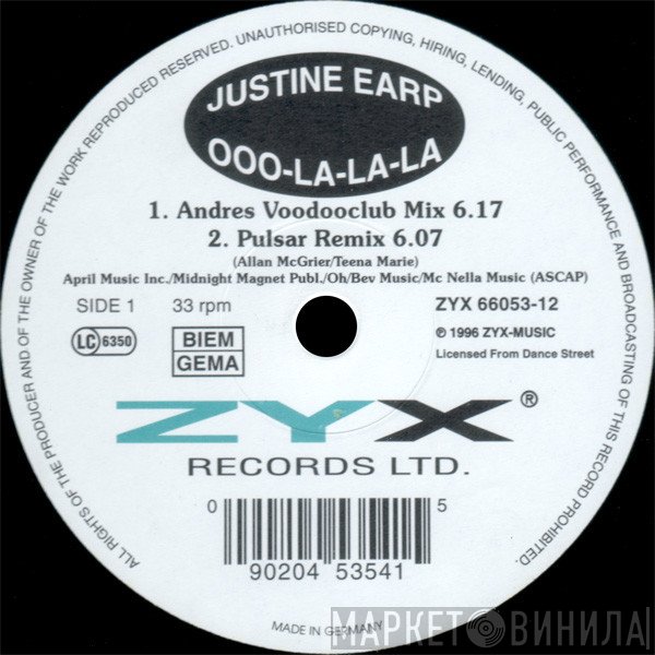 Justine Earp - Ooo-La-La-La
