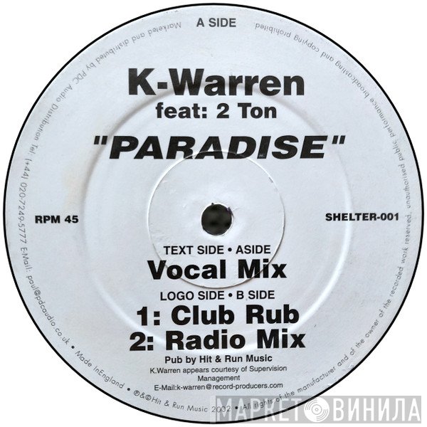 K-Warren Feat: 2 Ton  - Paradise