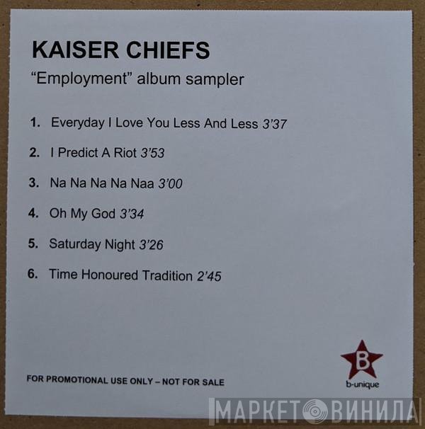 Kaiser Chiefs  - Employment Album Sampler
