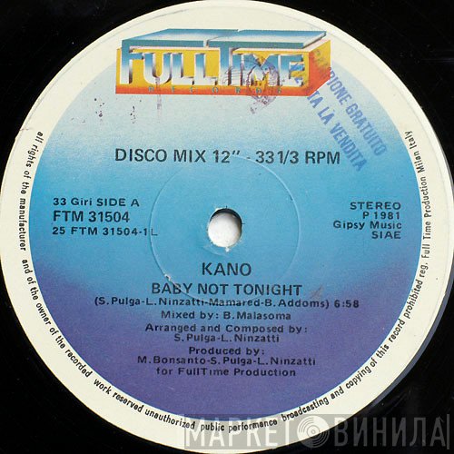 Kano - Baby Not Tonight / Don't Try To Stop Me