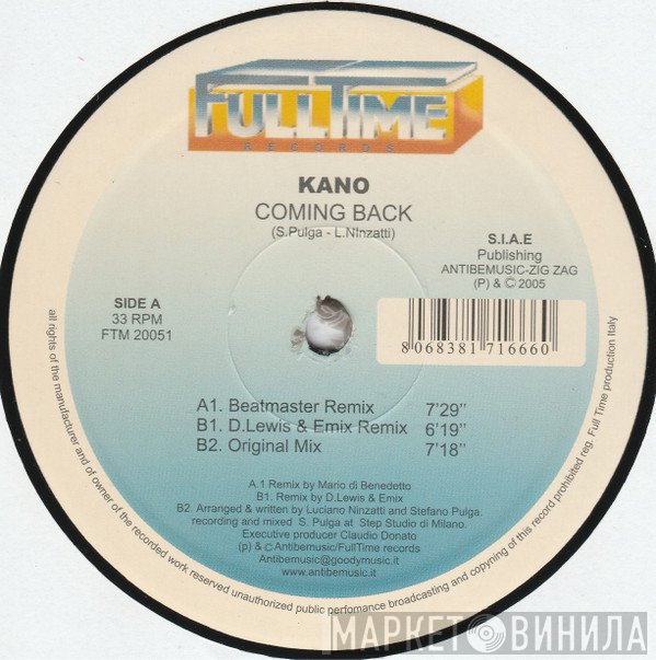 Kano  - Coming Back