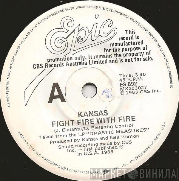 Kansas   - Fight Fire With Fire