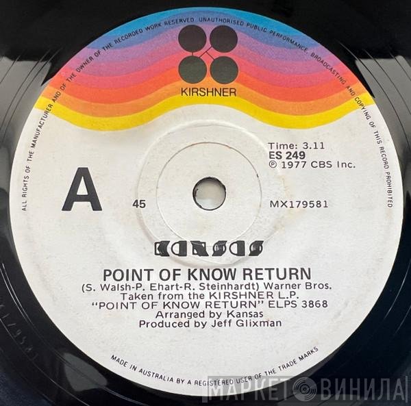 Kansas   - Point Of Know Return