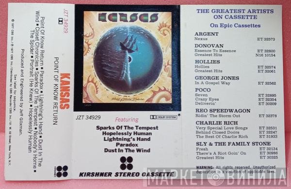 Kansas   - Point Of Know Return