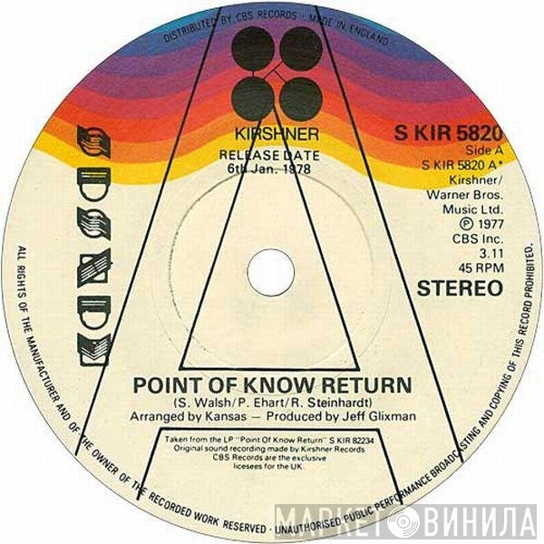 Kansas  - Point Of Know Return