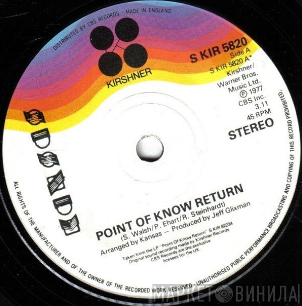 Kansas   - Point Of Know Return