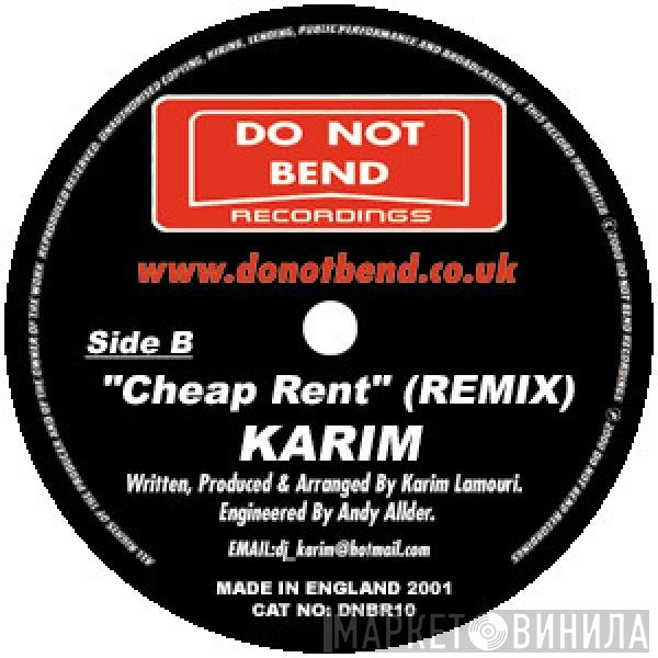 Karim Lamouri  - Now It's Clean & Heavy / Cheap Rent (Remix)