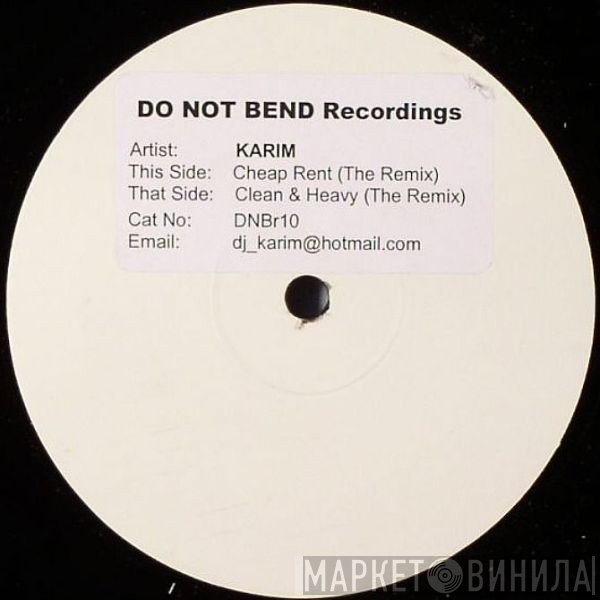 Karim Lamouri - Clean & Heavy (The Remix) / Cheap Rent (Remix)