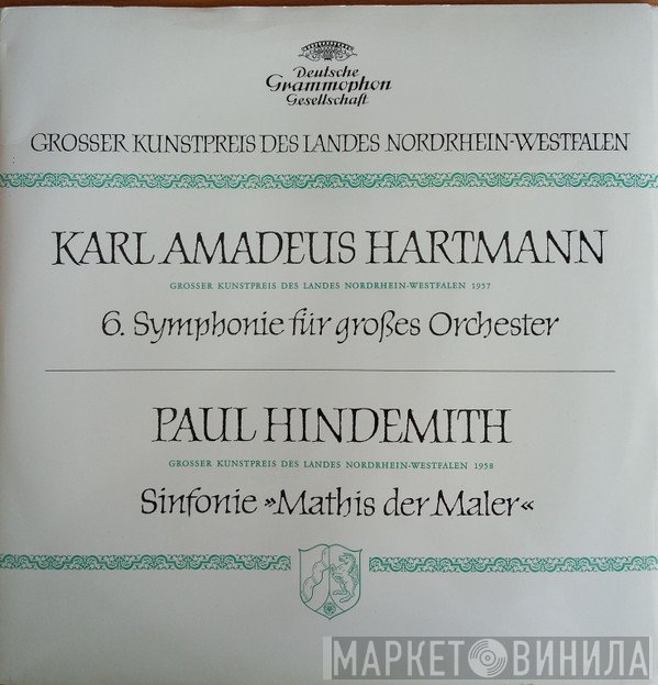 Karl Amadeus Hartmann, Paul Hindemith - Grosser Kunstpreis Des Landes Nordrhein-Westfalen 1957/1958