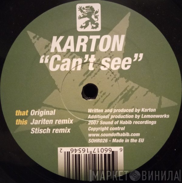 Karton - Can't See