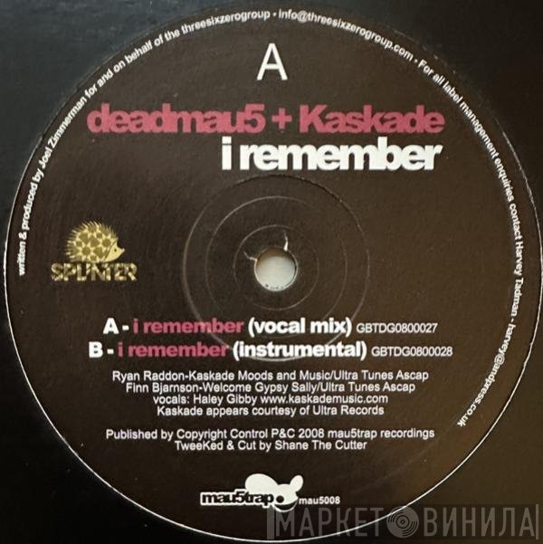 Kaskade, Deadmau5 - I Remember