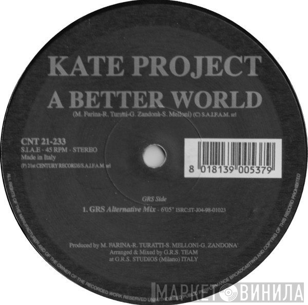Kate Project  - A Better World