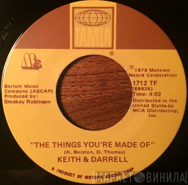 Keith & Darrell - Work That Body / The Things You're Made Of