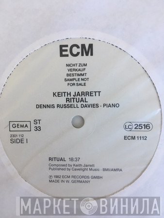 Keith Jarrett, Dennis Russell Davies  - Ritual