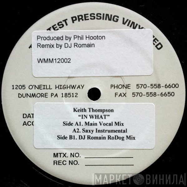Keith Thompson  - In What?