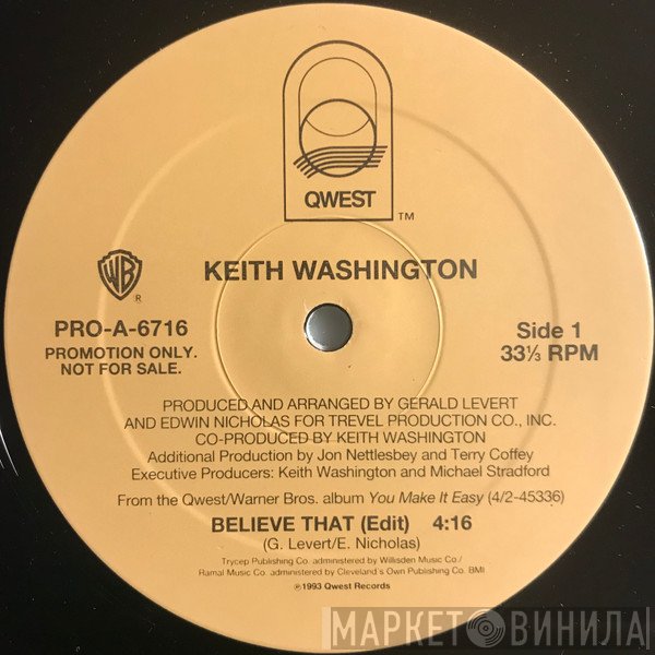 Keith Washington - Believe That