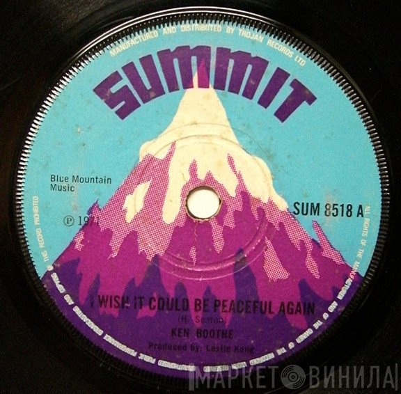 Ken Boothe, Beverley's All Stars - I Wish It Could Be Peaceful Again / Peaceful Version