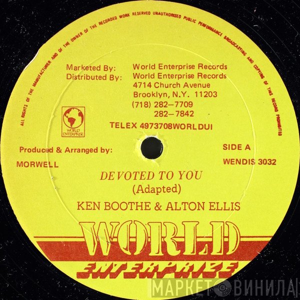 Ken Boothe & Alton Ellis  - Devoted To You
