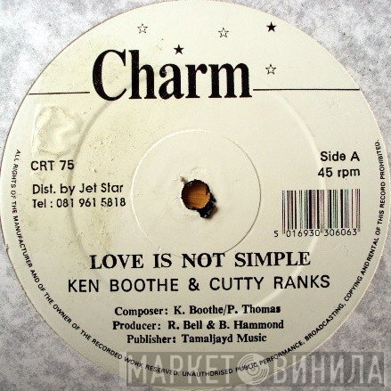 Ken Boothe & Cutty Ranks  - Love Is Not Simple