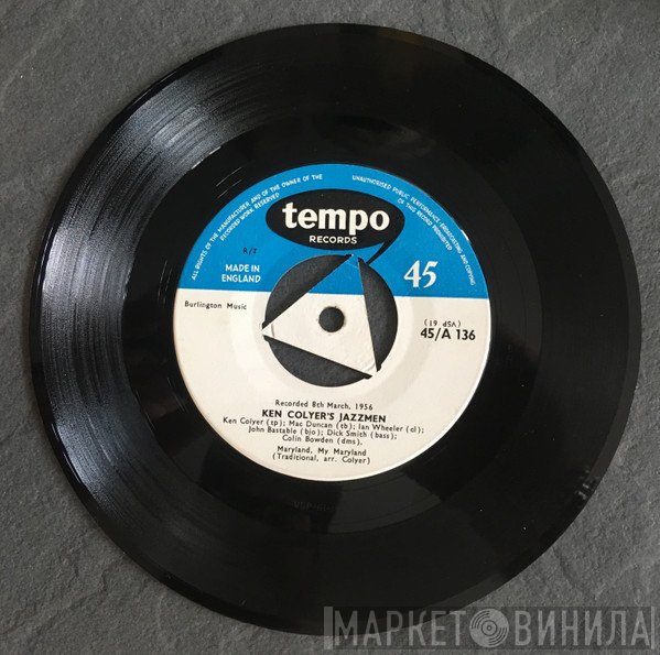 Ken Colyer's Jazzmen - Maryland, My Maryland / The World Is Waiting For The Sunrise