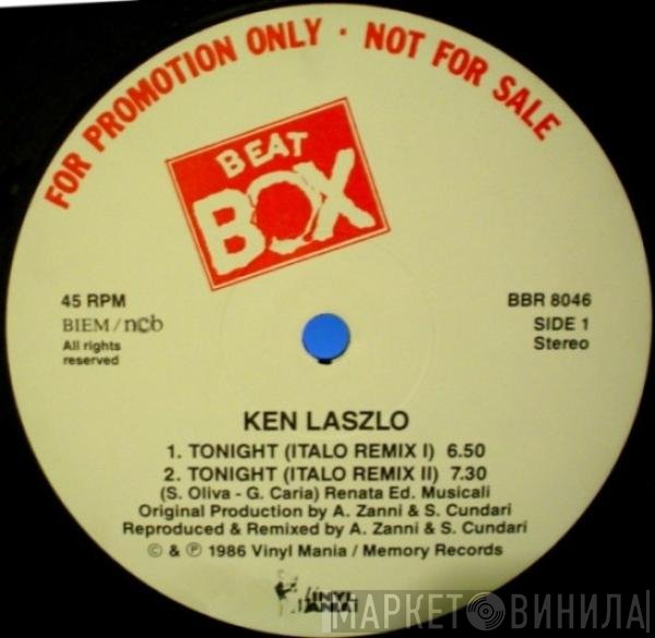Ken Laszlo  - Tonight (Remix)