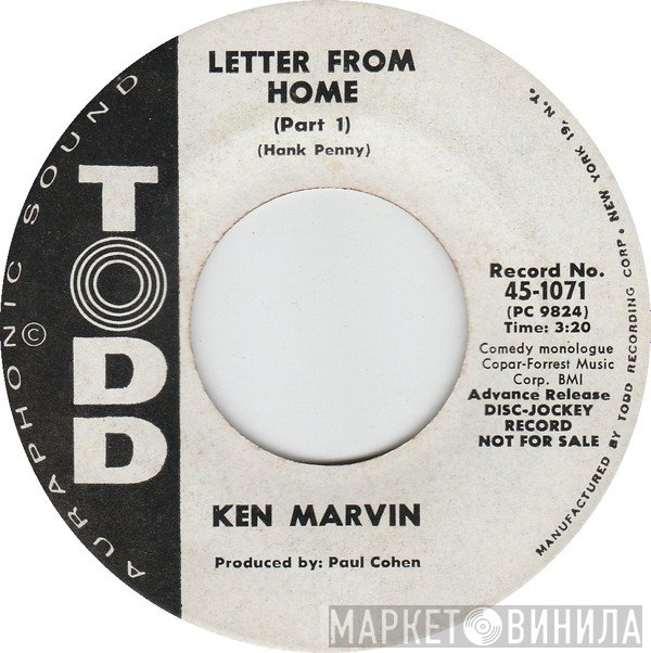 Ken Marvin - Letter From Home