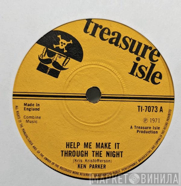 Ken Parker, Tommy McCook Allstars - Help Me Make It Through The Night / Help Me  (Version)