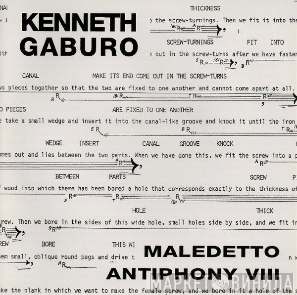 Kenneth Gaburo - Maledetto / Antiphony VIII