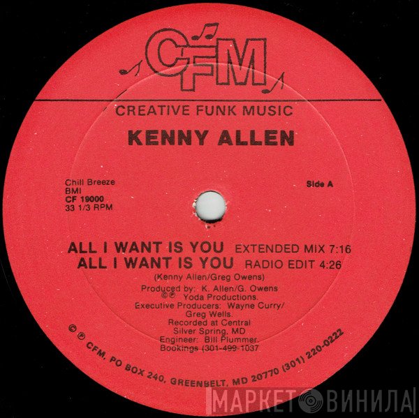 Kenny Allen - All I Want Is You / Make Love All Over