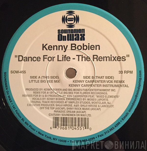 Kenny Bobien - Dance For Life - The Remixes
