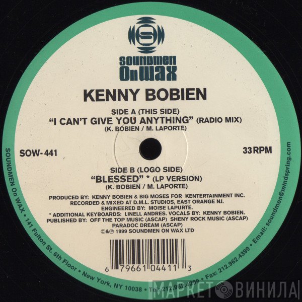 Kenny Bobien - I Can't Give You Anything / Blessed