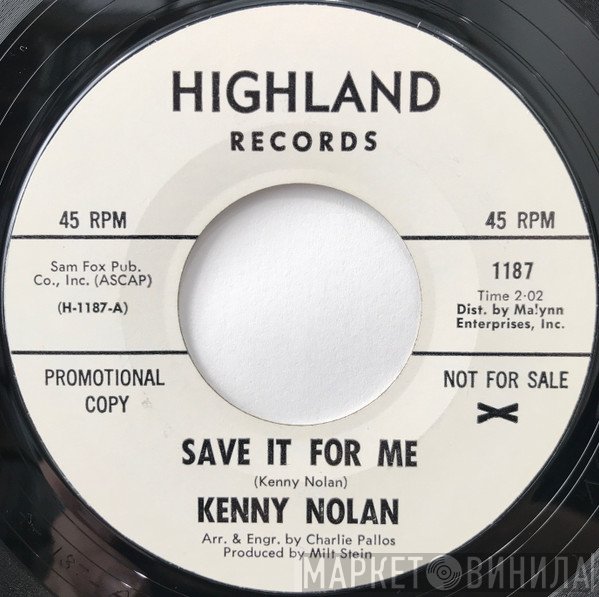 Kenny Nolan  - Save It For Me