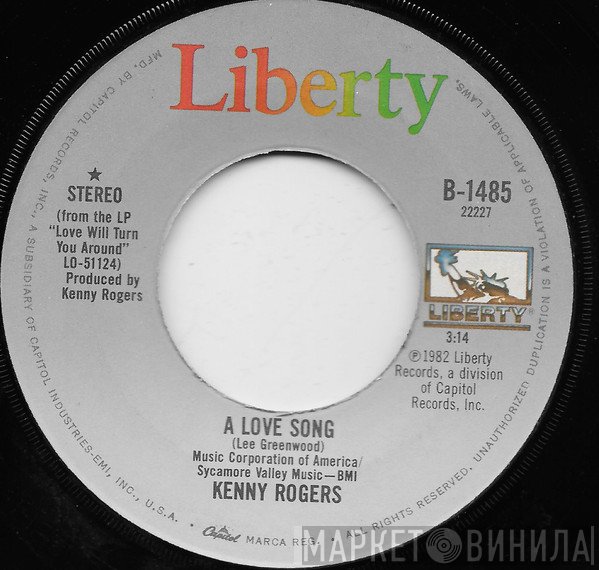 Kenny Rogers - A Love Song / The Fool In Me