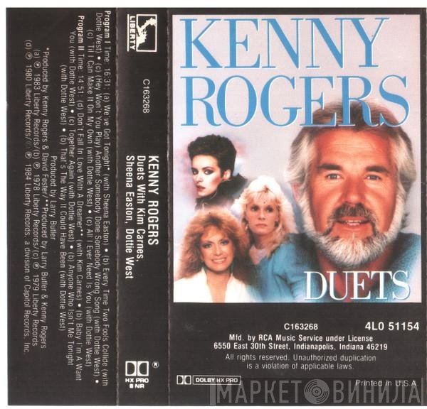 Kenny Rogers With Kim Carnes, Sheena Easton & Dottie West  - Duets