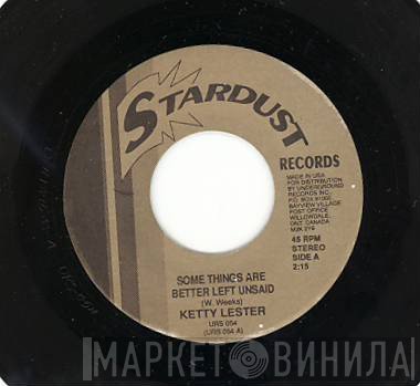 Ketty Lester - Some Things Are Better Left Unsaid